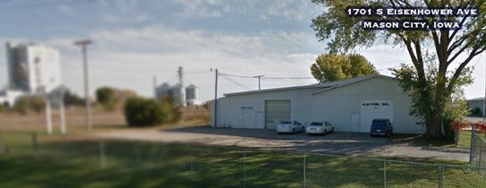 Front of storage building from the road